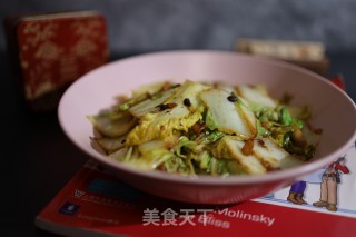 老干妈辣椒酱炒白菜的做法步骤：8