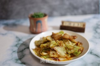 五花肉炒包包菜的做法步骤：7