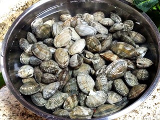 香辣花蛤的做法步骤：1
