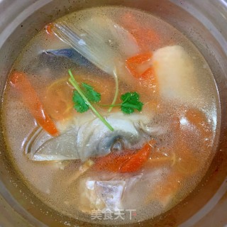 番茄鱼头汤的做法步骤：9