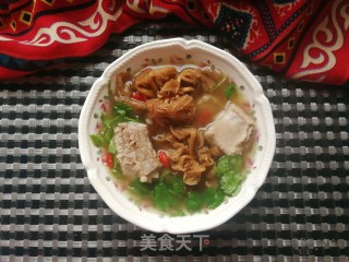 鸡油菌排骨汤的做法步骤：17