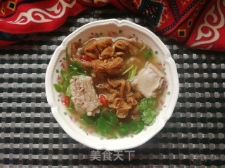 鸡油菌排骨汤的做法步骤：18