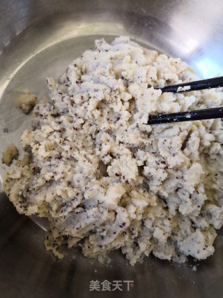 豆渣葡萄干发糕的做法步骤：2
