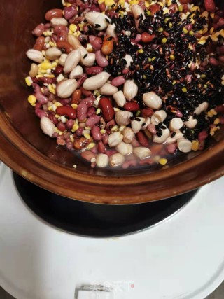 杂豆黑米粥的做法步骤：6