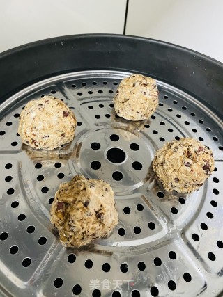 红豆粘窝头的做法步骤：3