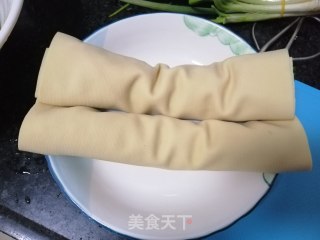 素菜豆皮卷的做法步骤：7