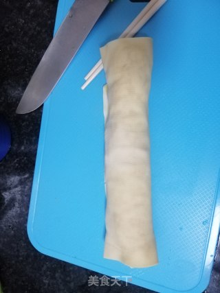 素菜豆皮卷的做法步骤：9