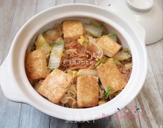 白菜粉丝炖豆腐的做法步骤：13