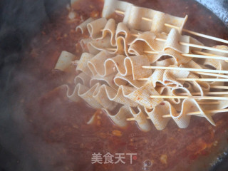 麻辣毛肚豆皮串的做法步骤：6