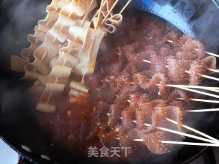 麻辣毛肚豆皮串的做法步骤：7