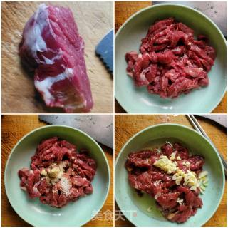 香菇牛肉炒米粉的做法步骤：2