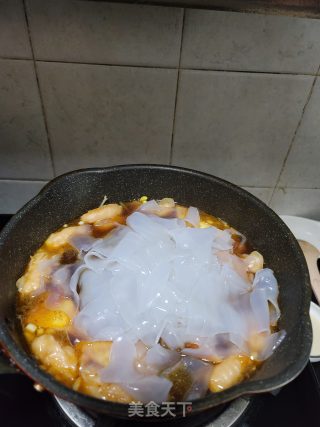 煎豆腐豆芽炖粉皮的做法步骤：8