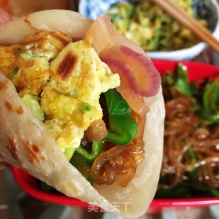 时蔬卷饼子的做法步骤：12