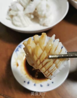 白灼墨鱼的做法步骤：10