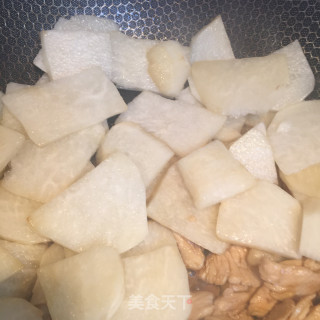 鸡胸肉炒凉薯的做法步骤：4