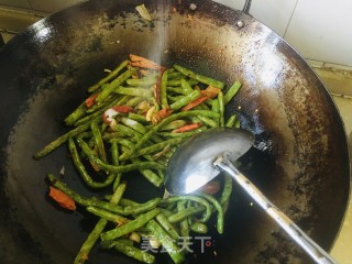 干煸四季豆的做法步骤：9