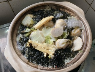 清爽素味：白菜丸子汤的做法步骤：10