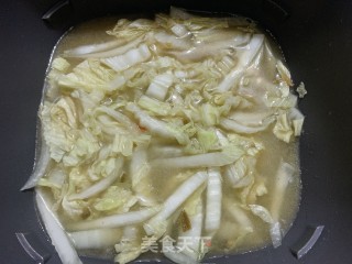 酸汤白菜粉丝汤的做法步骤：7