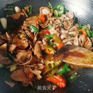 爆炒猪肝的做法步骤：8