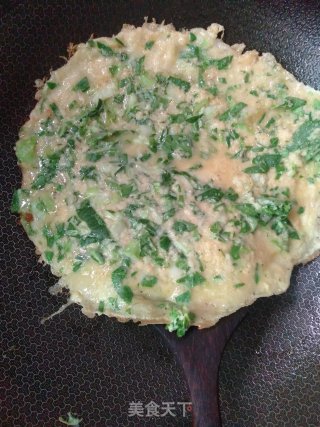 青菜饼的做法步骤：9