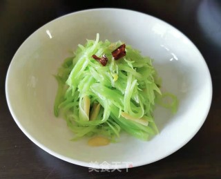 素炒莴笋丝的做法步骤：7