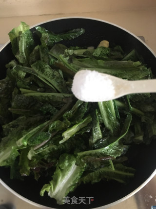 蒜香莴笋叶的做法步骤：5