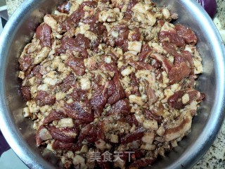广味腊肠焖饭的做法步骤：2