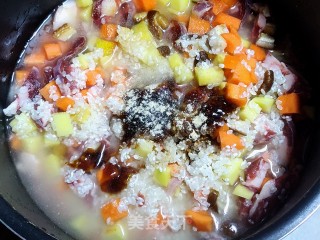 广味腊肠焖饭的做法步骤：7