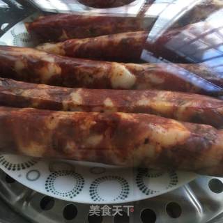 西芹炒腊肠的做法步骤：2