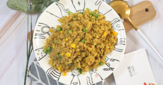 咖喱藜麦炒饭的做法步骤：8