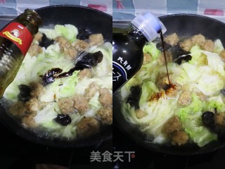 牛肉丸粉条炖白菜（无油清炖更健康）的做法步骤：4