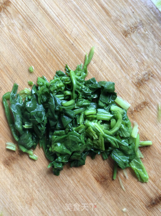 菠菜炒蛋的做法步骤：2