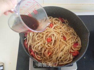 和风蒜虾意面的做法步骤：8