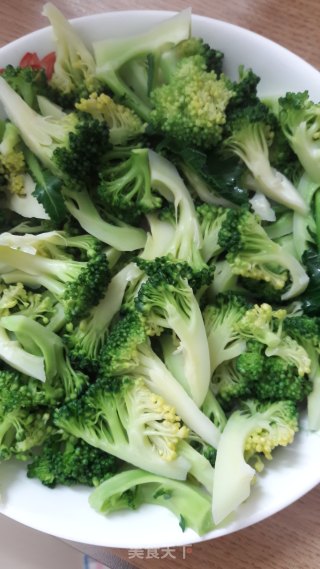 腊肉炒西兰花的做法步骤：6