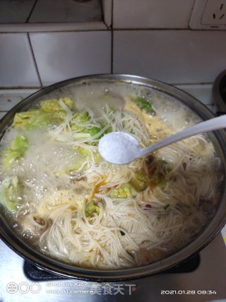 香肠青菜面的做法步骤：4