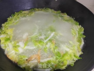 娃娃菜海鲜粥的做法步骤：8