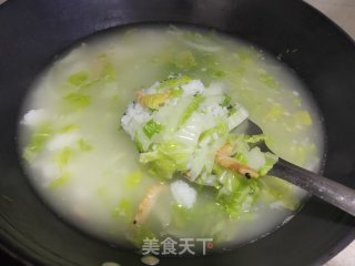 娃娃菜海鲜粥的做法步骤：11