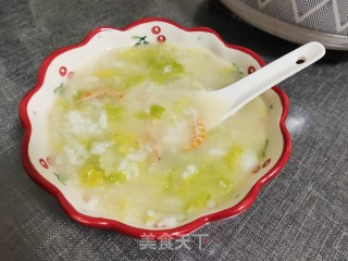 娃娃菜海鲜粥的做法步骤：17