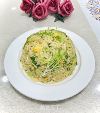 沙巴鱼柳炒鸡蛋饭的做法步骤：10