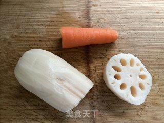 卟滋卟滋脆的糖醋莲藕的做法步骤：1