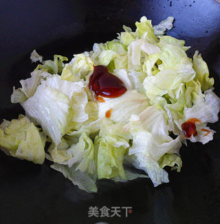 蒜苗生菜的做法步骤：4