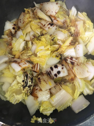 白菜烧蛋饺的做法步骤：5