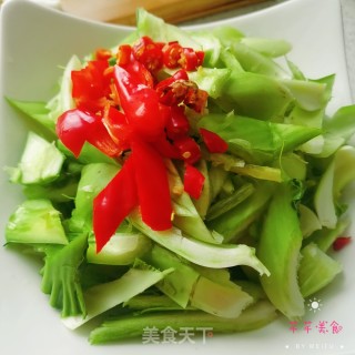 素炒白菜梗的做法步骤：2