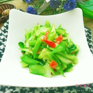素炒白菜梗的做法步骤：6
