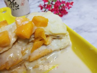 豆奶芒果千层的做法步骤：9
