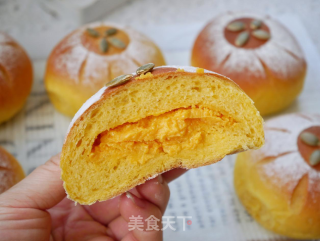 有颜还会爆浆的面包哇！南瓜乳酪欧包的做法步骤：12