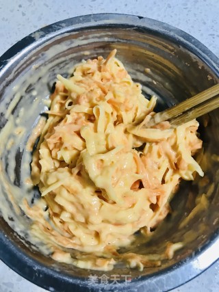 双丝煎蛋饼的做法步骤：3