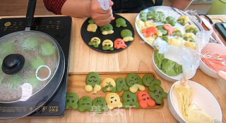 卡通表情小松饼，健康小零食，还可以当早餐，营养好看又好吃。的做法步骤：19