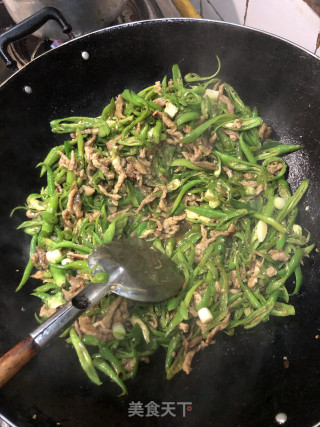 青椒肉丝的做法步骤：6