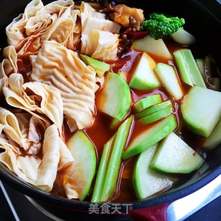 白菜排骨麻辣锅的做法步骤：13
